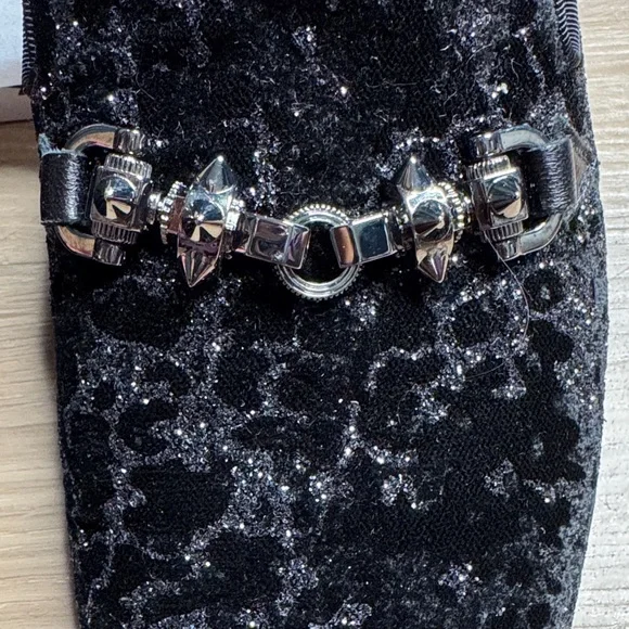 Christian Louboutin Equiswing Spiked Velvet LoafersMen display picture 1